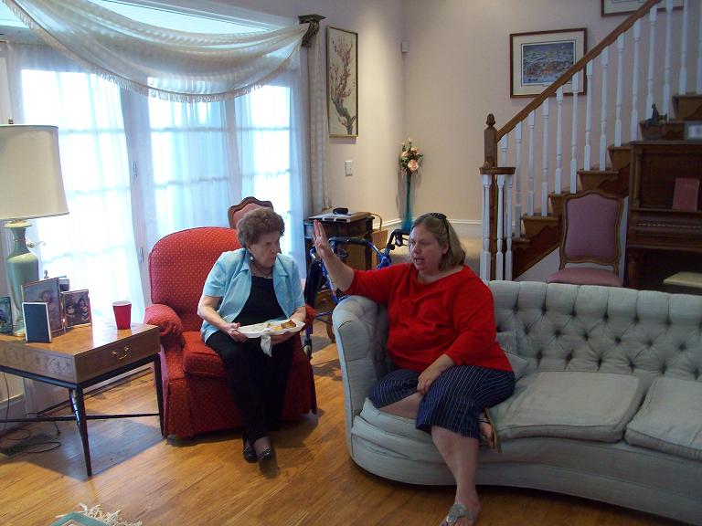 Our hostess, Tom William's mother and wife.